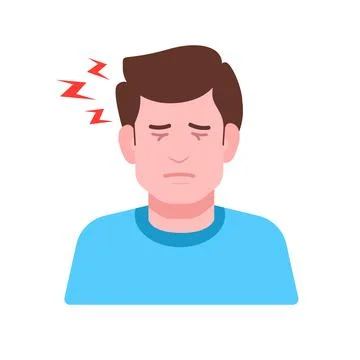 Migraine or Sinus Headache Stock Illustration
