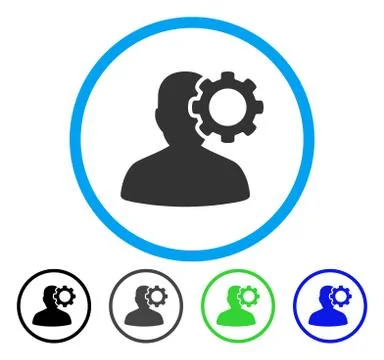 Migraine Rounded Vector Icon Stock Illustration