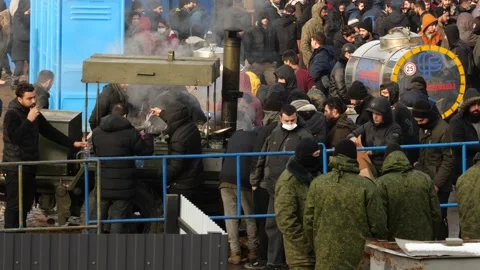 MIGRANT CAMP. BELARUS Stock Footage 166746396