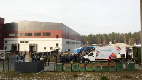 MIGRANT CAMP. BELARUS Stock Footage 166746400