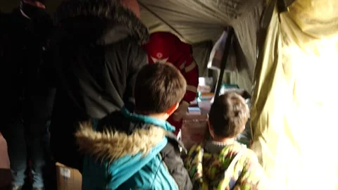MIGRANT CAMP. BELARUS Stock Footage 166746489