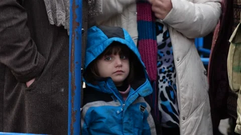 MIGRANT CAMP. BELARUS Stock Footage 166746668