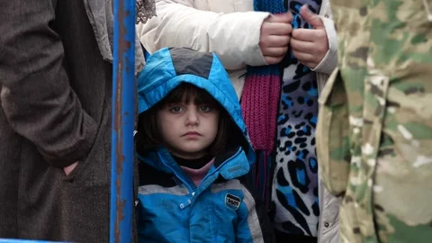 MIGRANT CAMP. BELARUS Stock Footage 166746745