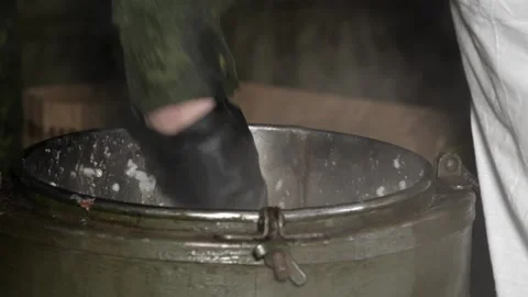 MIGRANT CAMP. BELARUS Video stock 166748157