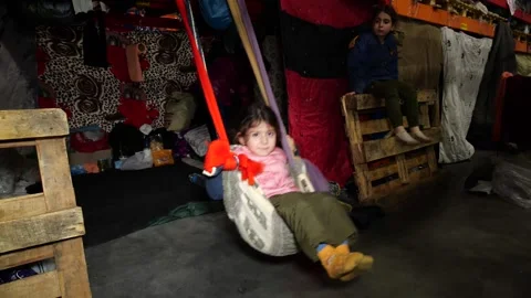 MIGRANT CAMP. BELARUS Stock Footage 166748457