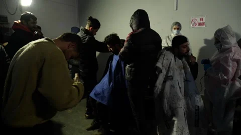 MIGRANT CAMP. BELARUS Stock Footage 166748863