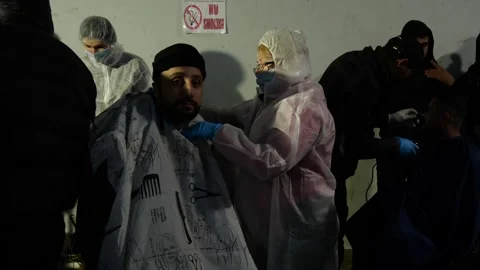 MIGRANT CAMP. BELARUS Video stock 166748864