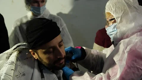 MIGRANT CAMP. BELARUS Stock Footage 166748930