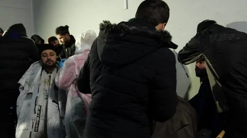 MIGRANT CAMP. BELARUS Stock Footage 166748943