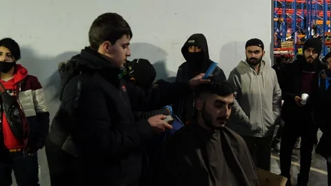 MIGRANT CAMP. BELARUS Stock Footage 166748957