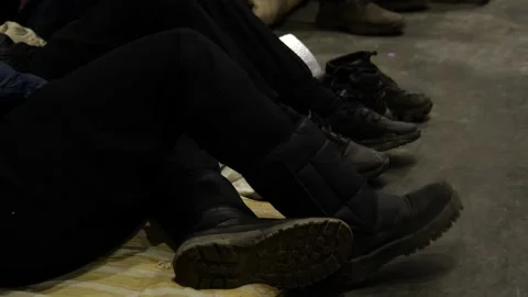 MIGRANT CAMP. BELARUS Stock Footage 166749083