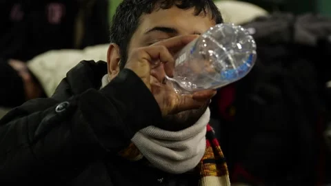 MIGRANT CAMP. BELARUS Video stock 166749177