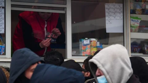 MIGRANT CAMP. BELARUS Video stock 167889418