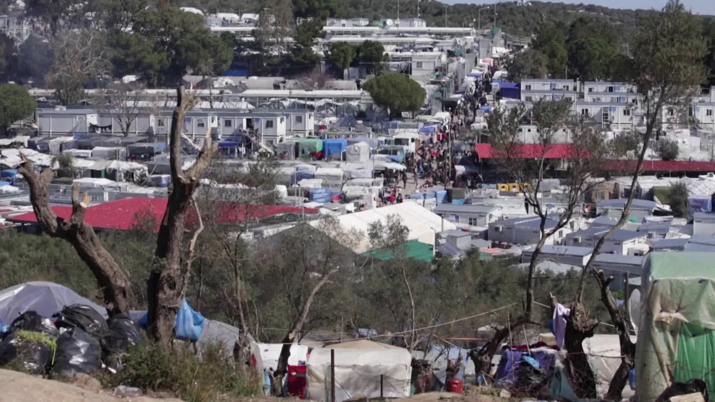 Migrant Camp &Quot;Perfect Situation&Quot; For Coronavirus Outbreak Says Msf, Urges ... Stock Footage