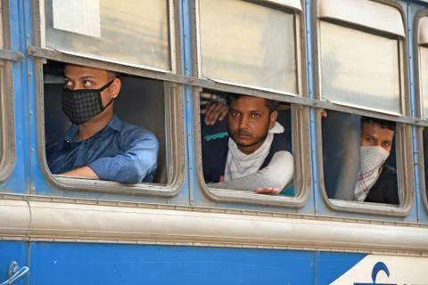 Migrant workers are being sent home on government initiative Stock Photos