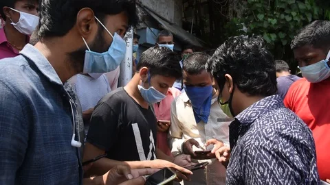 Migrant workers Stock Footage 129612400