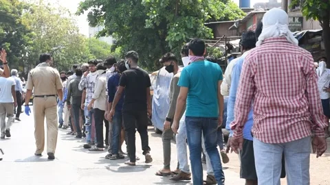 Migrant workers India On Lockdown Due To Coronavirus Pandemic Stock Footage 130324010