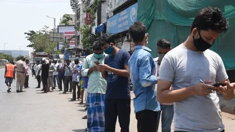 Migrant workers India On Lockdown Due To Coronavirus Pandemic Stock Footage 130327246