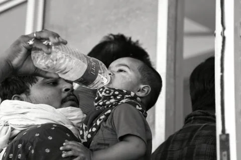 Migrant workers Stock Photos