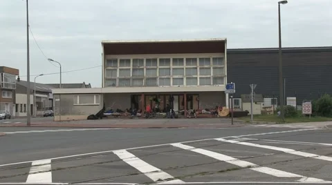 Migrants in Calais. Poverty Vídeo Stock 50905742
