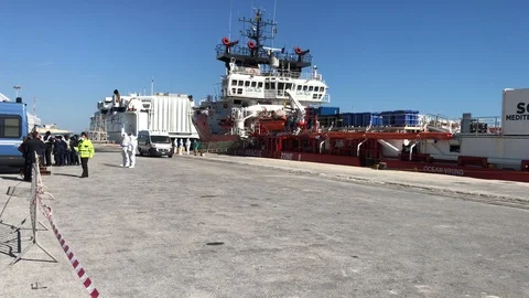 Migrants in Sicily Stock-Footage 125391554