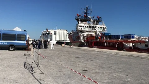 Migrants in Sicily Stock-Footage 125393506