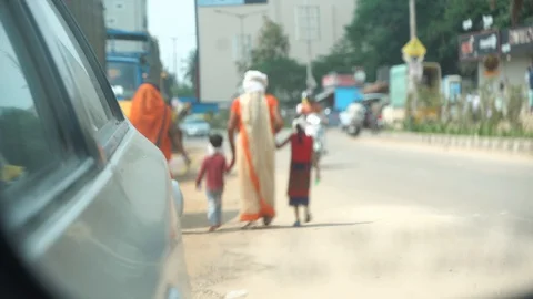 Migrants walking Stock Footage 129771613