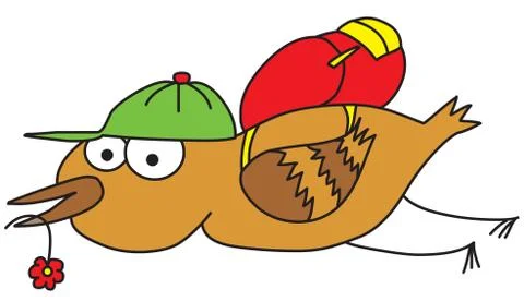 Migrating bird 스톡 일러스트