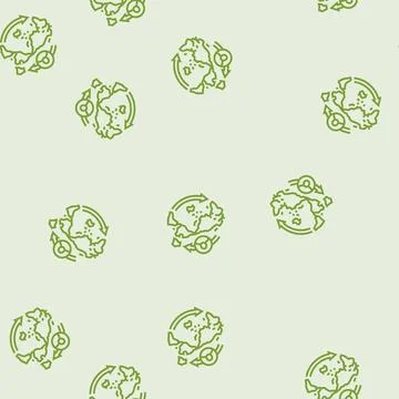 Migration africa human evolution line seamless pattern Stock Illustration