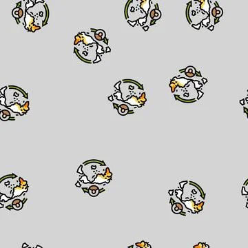 Migration africa human evolution vector seamless pattern 스톡 일러스트