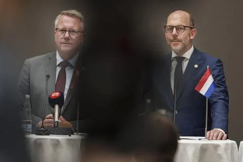 Migration and Interior Ministers from the 'Group of Five' countries meet in Cope Stock Photos