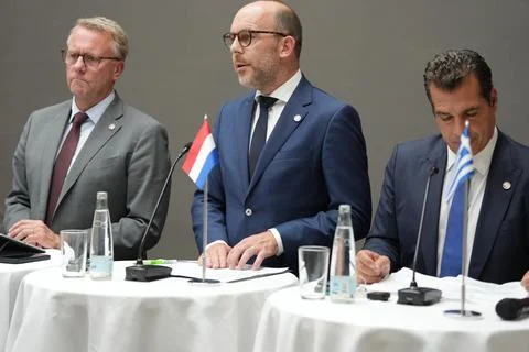 Migration and Interior Ministers from the 'Group of Five' countries meet in Cope Stock Photos