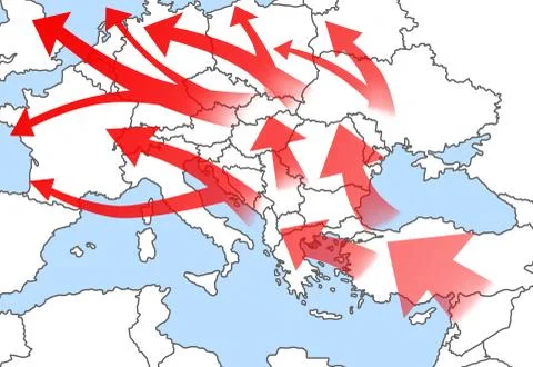 Migration Illustrazione stock