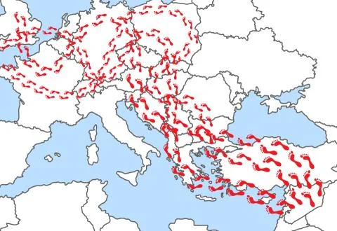 Migration Illustrazione stock