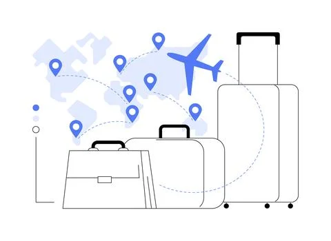 Migratory movement abstract concept vector illustration. Illustrazione stock