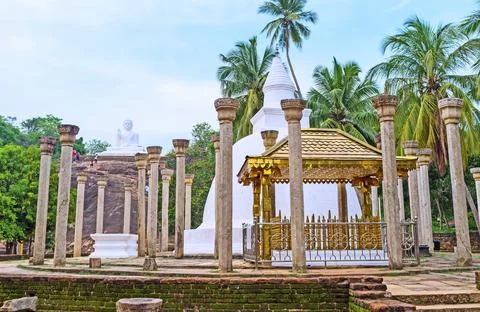 In Mihintale Temple Stockfoto's