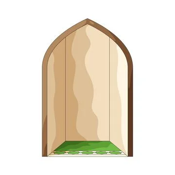Mihrab illustration Ilustración de archivo