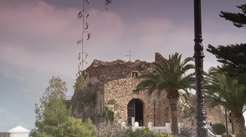 Mijas museum - distant view on sunny day Video stock 61796037