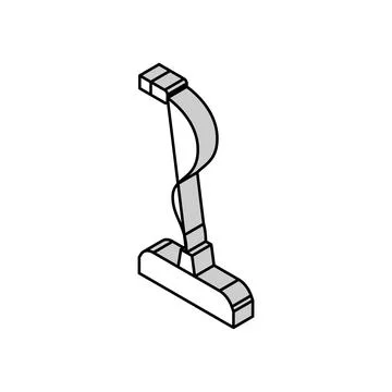 Mike mic microphone isometric icon vector illustration Stock Illustration