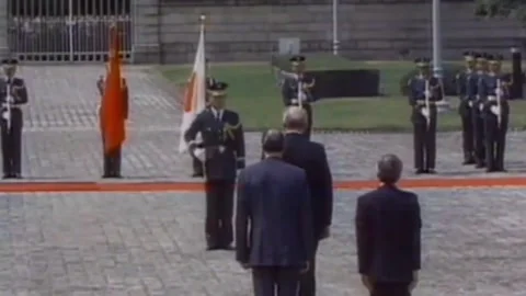 Mikhail Gorbachev's visit to Japan. April 16, 1991  (18) Stock Footage 263672348
