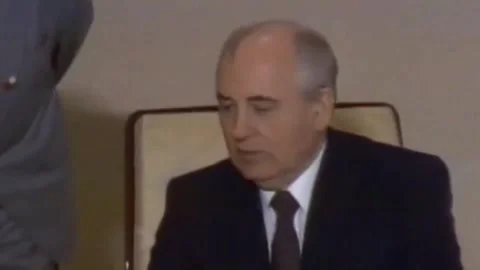 Mikhail Gorbachev's visit to Japan. April 16, 1991  (30) Stock Footage 263672397