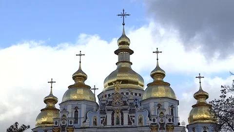 Mikhailovsky Cathedral Stock Footage 98641907