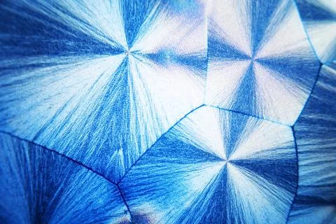 Mikrokristalle der Ascorbinsäure Microcrystals of ascorbic acid in polariz.. Stock Photos