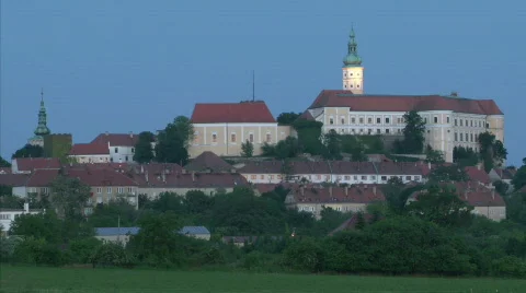 Mikulov castle Stock Footage 770751
