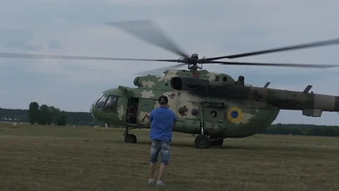 Mil Mi-8 Helicopter Stock Footage 96772397