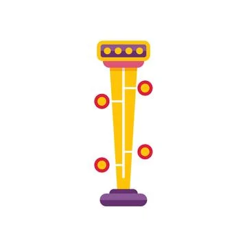 Milad tower iconic landmark building flat design Ilustración de archivo