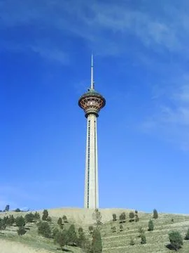 Milad Tower Under Construction in Tehran Stock Photos