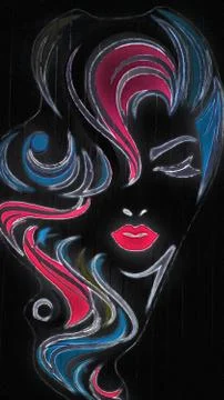 Milady black 库存插图