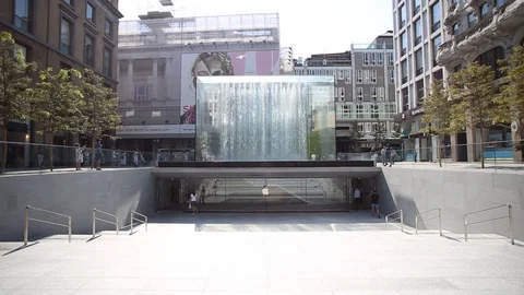 Milan apple store Stock Footage 93927864