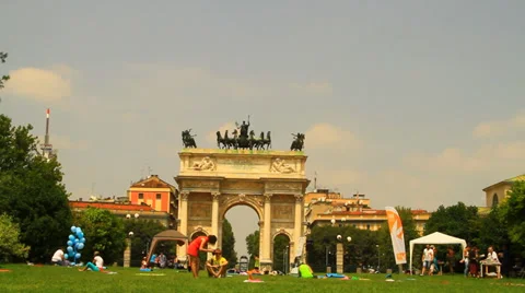 Milan: Arco Della Pace Stock-Footage 39737864